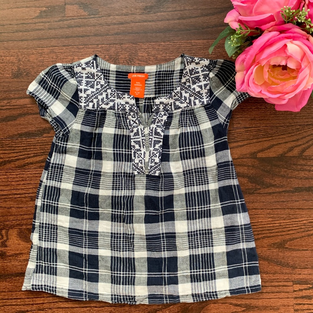 Joe Fresh embroidered top, size 6